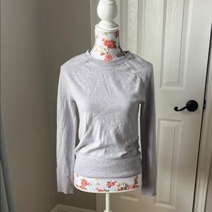 Banana Republic Light Gray Long Sleeve wool Top